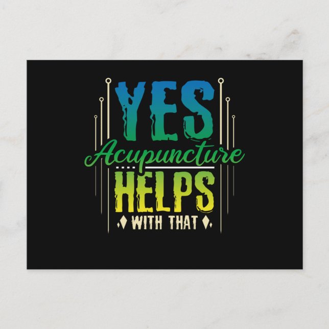 Akupunkturhjälp Vykort (Framsida)