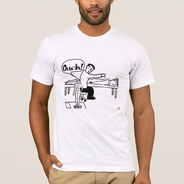 Akupunkturt-skjorta tecknad t shirt (Framsida)
