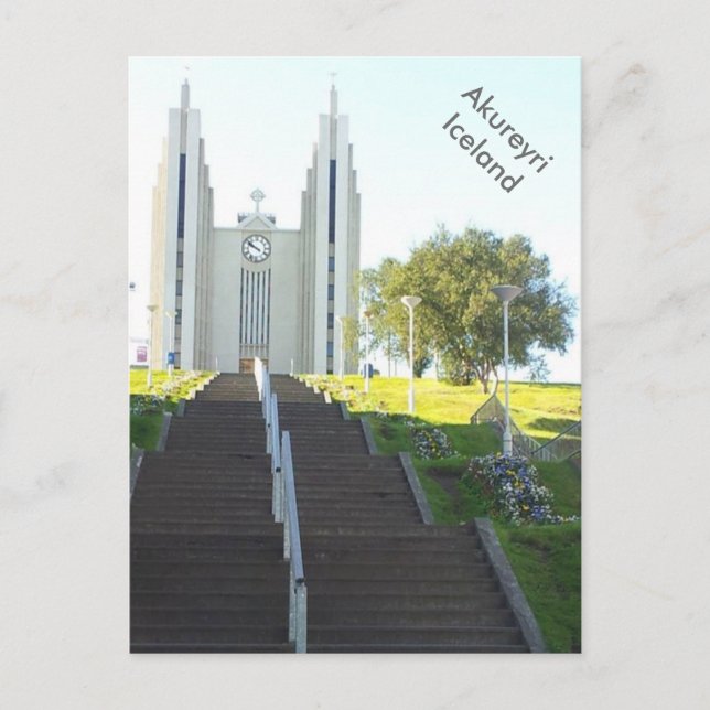 Akureyrarkirkja, Akureyri, Island Vykort (Framsida)