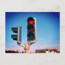 Akureyri Heart Stop Light Vykort