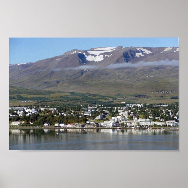 Akureyri, Island, Panorama Poster (Framsidan)