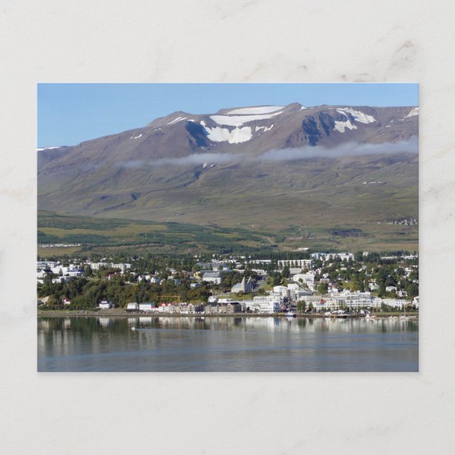 Akureyri, Island, Panorama Vykort (Framsida)