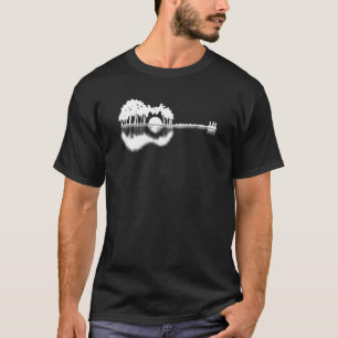 Akustisk elektrisk bass Guitar Nature for Musician T Shirt