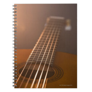Akustisk gitarr 7 anteckningsbok med spiral