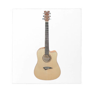 Akustisk gitarr anteckningsblock