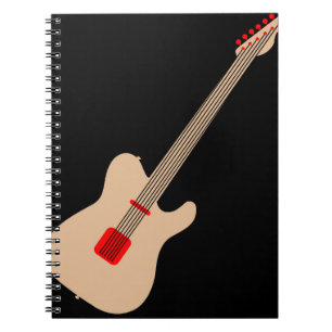 Akustisk gitarr anteckningsbok