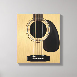 Akustisk gitarr canvastryck
