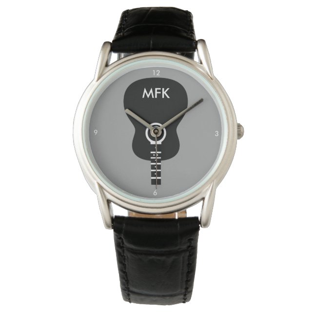 Akustisk gitarr för anpassningsbar av snyggt armbandsur (Framsida)