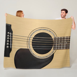 Akustisk gitarr för klassiker fleecefilt