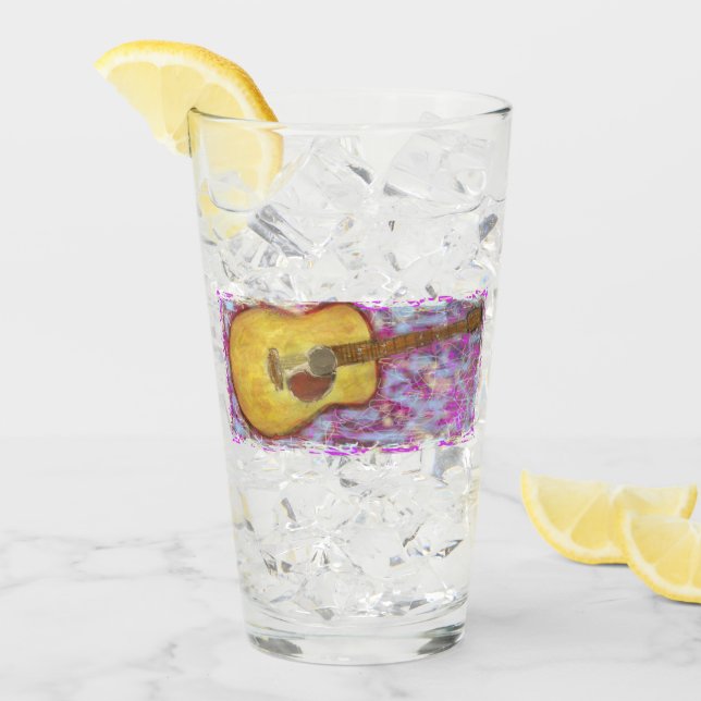 Akustisk gitarr glaskopp (Framsida Ice)