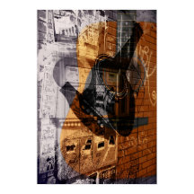 akustisk gitarr i stadshus