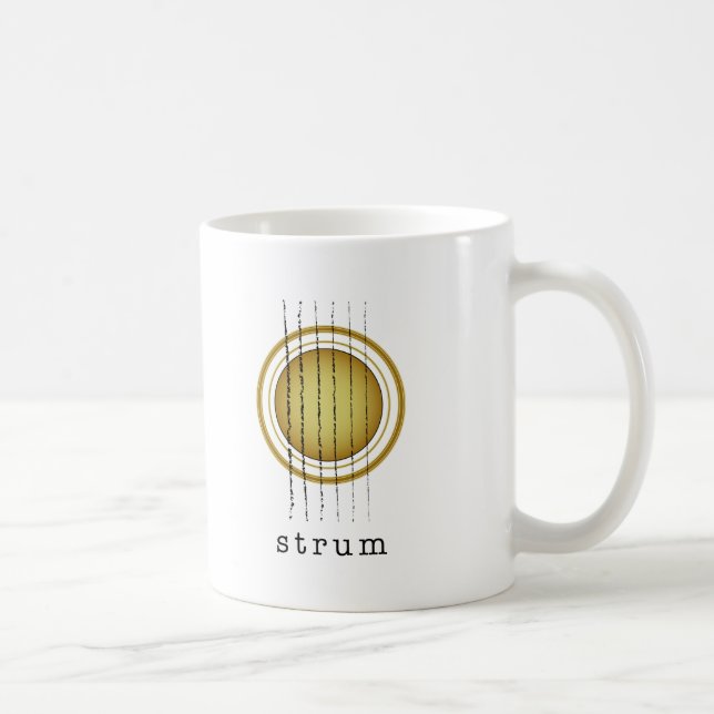 Akustisk gitarr kaffemugg (Höger)