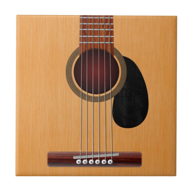 Akustisk gitarr kakelplatta (Framsidan)