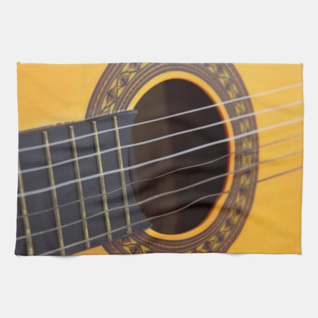 Akustisk gitarr kökshandduk (Horisontell)