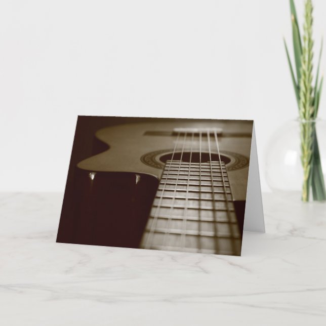 Akustisk gitarr kort (Framsida)