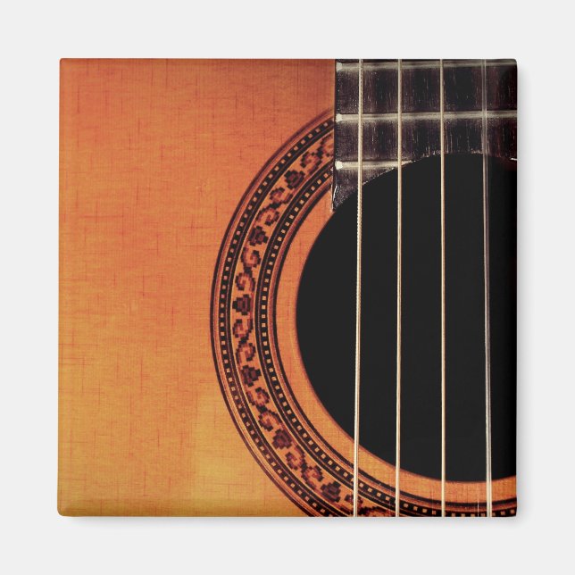 Akustisk gitarr magnet (Framsidan)