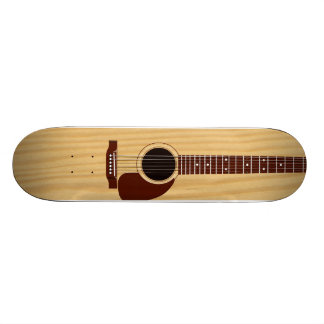 Akustisk gitarr mini skateboard bräda 18,5 cm