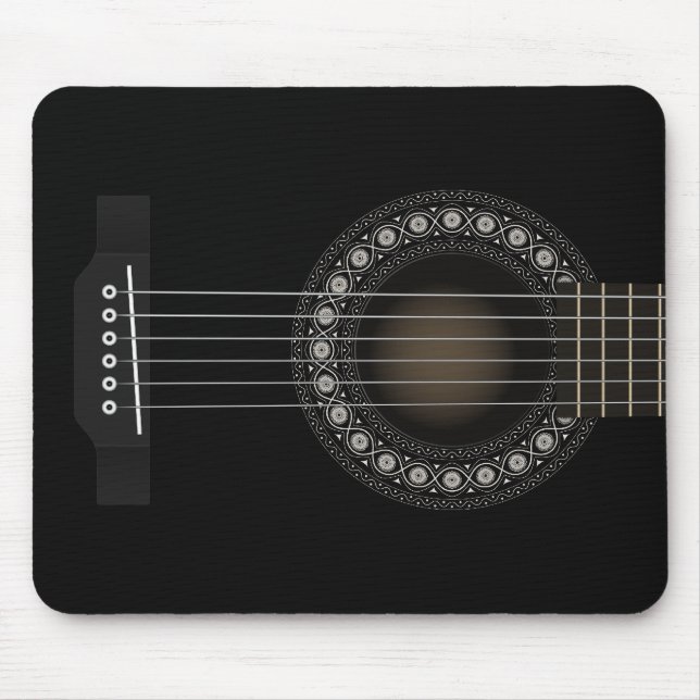 Akustisk gitarr Mousepad Musmatta (Framsidan)