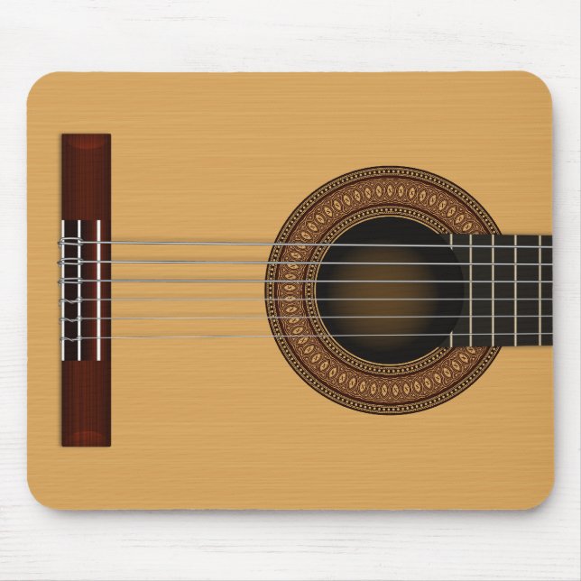 Akustisk gitarr Mousepad Musmatta (Framsidan)