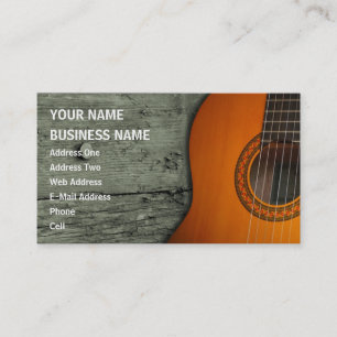 Akustisk gitarr - musikvisitkort visitkort