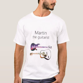 Akustisk Gitarr Natur Skog Musik Bas Gitarrist T Shirt