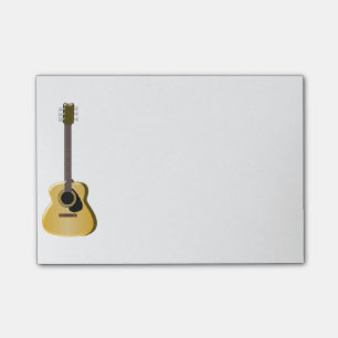 Akustisk gitarr post-it block