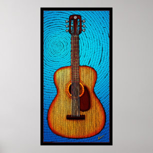 Akustisk gitarr poster