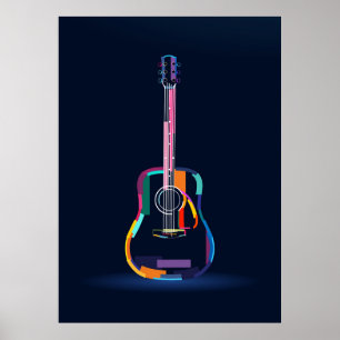 Akustisk gitarr poster