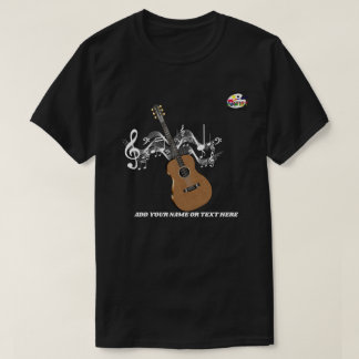 Akustisk gitarr t shirt