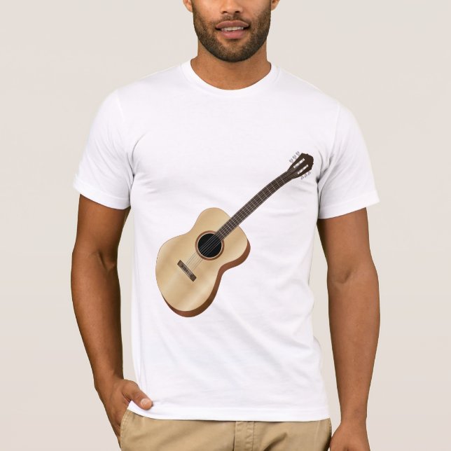 Akustisk gitarr t-shirt (Framsida)