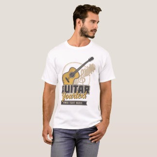 Akustisk gitarr T-Shirt med Anpassningsbar text