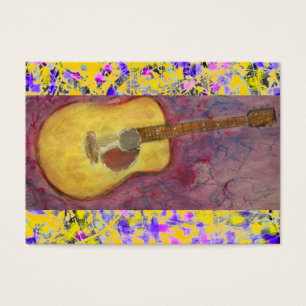 Akustisk gitarr visitkort