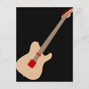 Akustisk gitarr vykort