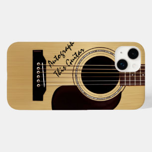 Akustisk gitarranpassningsbarautograf