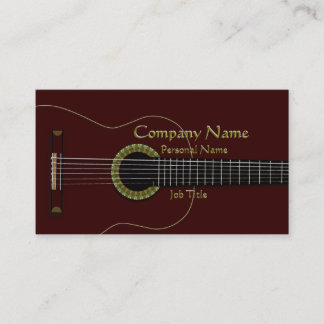 Akustisk gitarrcoolavisitkort visitkort