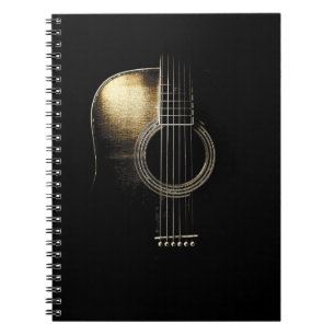 Akustisk gitarrdesign - gitarrist anteckningsbok
