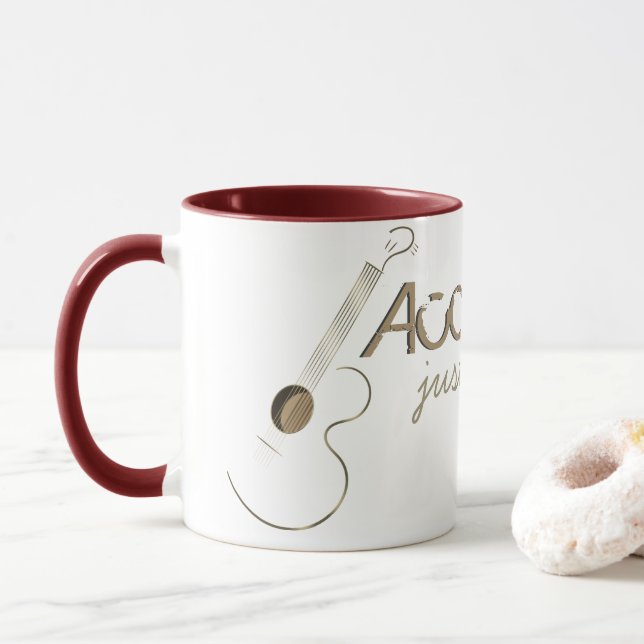 Akustisk gitarrist mugg (Med munk)