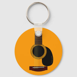 akustisk gitarrkeychain nyckelring