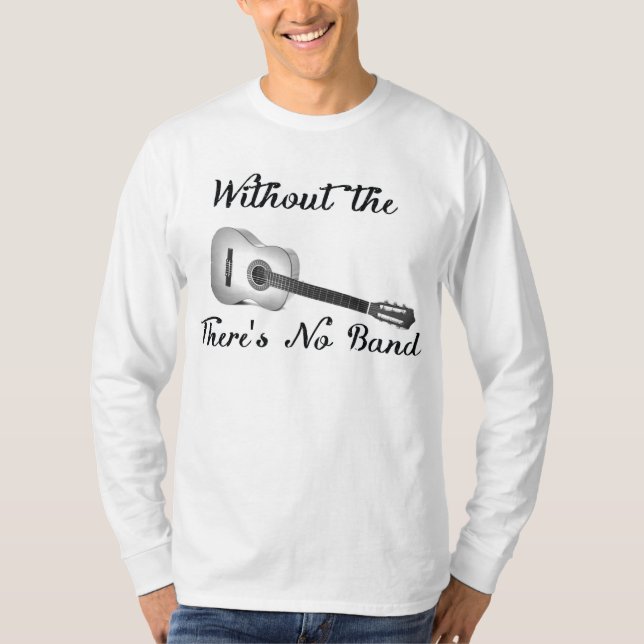 Akustisk gitarrmanar utslagsplats för Hanes Nano Tröja (Framsida)