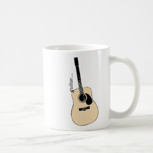 Akustisk gitarrmugg kaffemugg