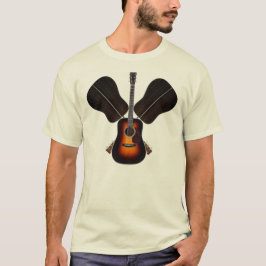 Akustisk gitarrsamlingskjorta tee