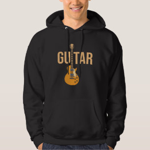 Akustisk Gitarrspelare För En Musiker Gitarrist Hoodie