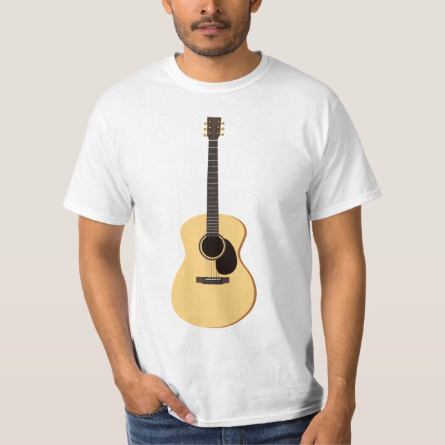 Akustisk gitarrT-tröja T-shirt (Framsida)