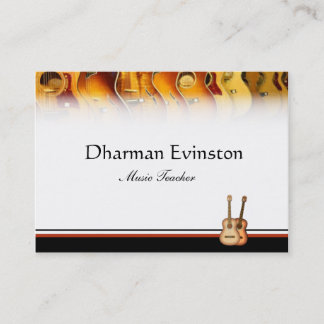 Akustisk gitarrvisitkort visitkort