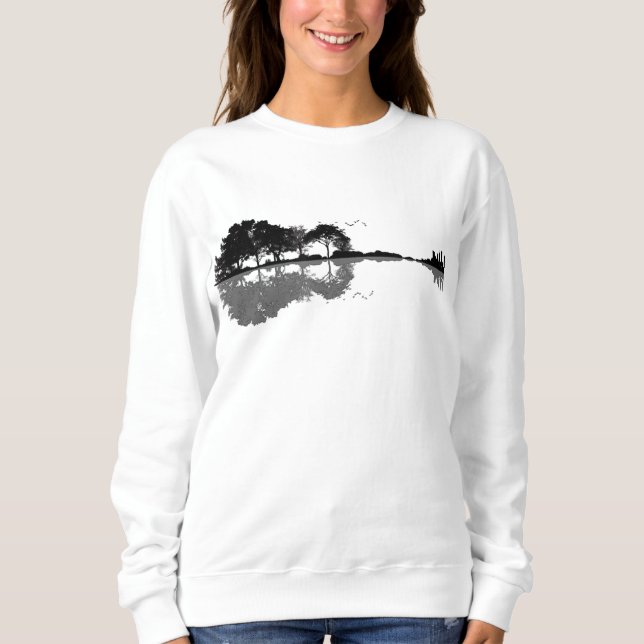 Akustisk Guitar Nature Est Music Bass Guitarist T Shirt (Framsida)