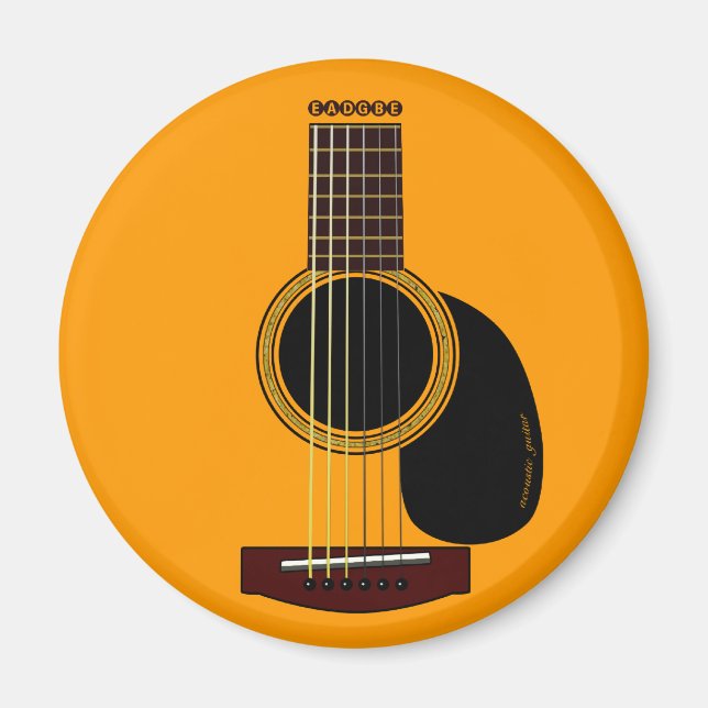 akustisk guitarmagnet magnet (Framsidan)