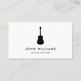 Akustisk modern gitarrMinimalist för musiker Visitkort