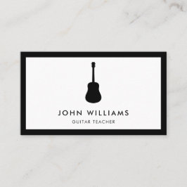 Akustisk modern gitarrMinimalist för musiker Visitkort