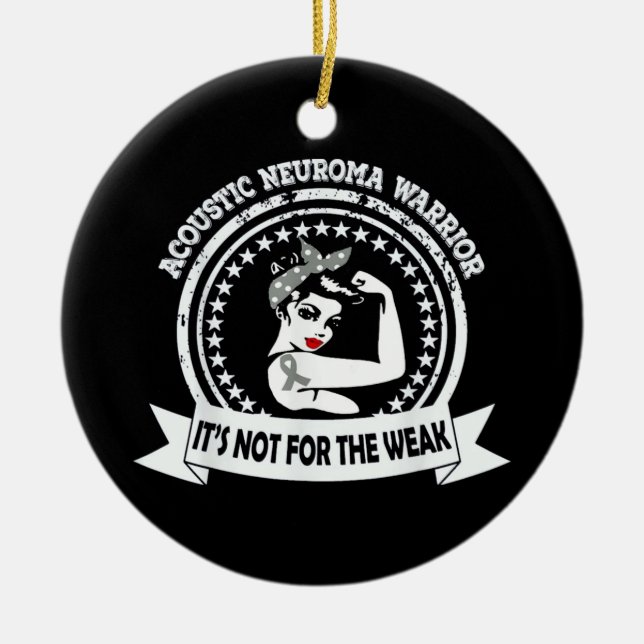 Akustisk neuroma utan brytbarhet julgransprydnad keramik (Framsidan)