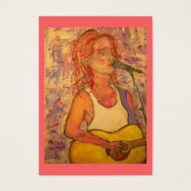 akustisk songstress visitkort (Framsidan)